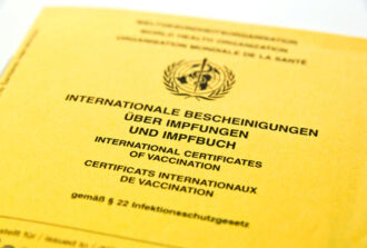 Bild eines internationalen Impfbuches