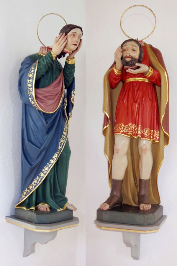 Kirchenstatuen von Felix und Regula